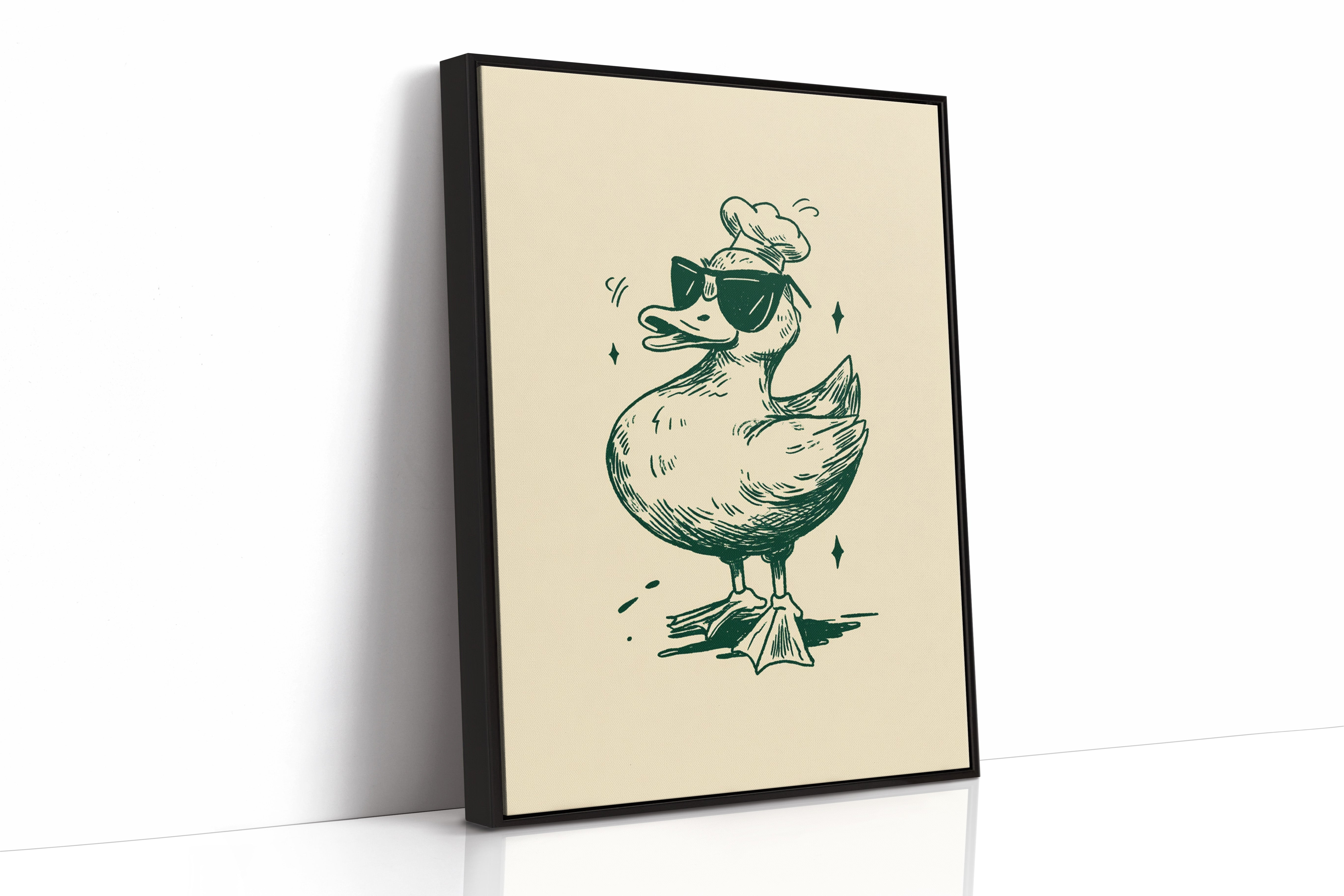 The Chef Duck Struts Proudly