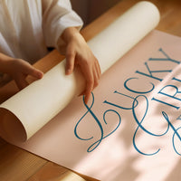 Blush Letters Dance Through Morning