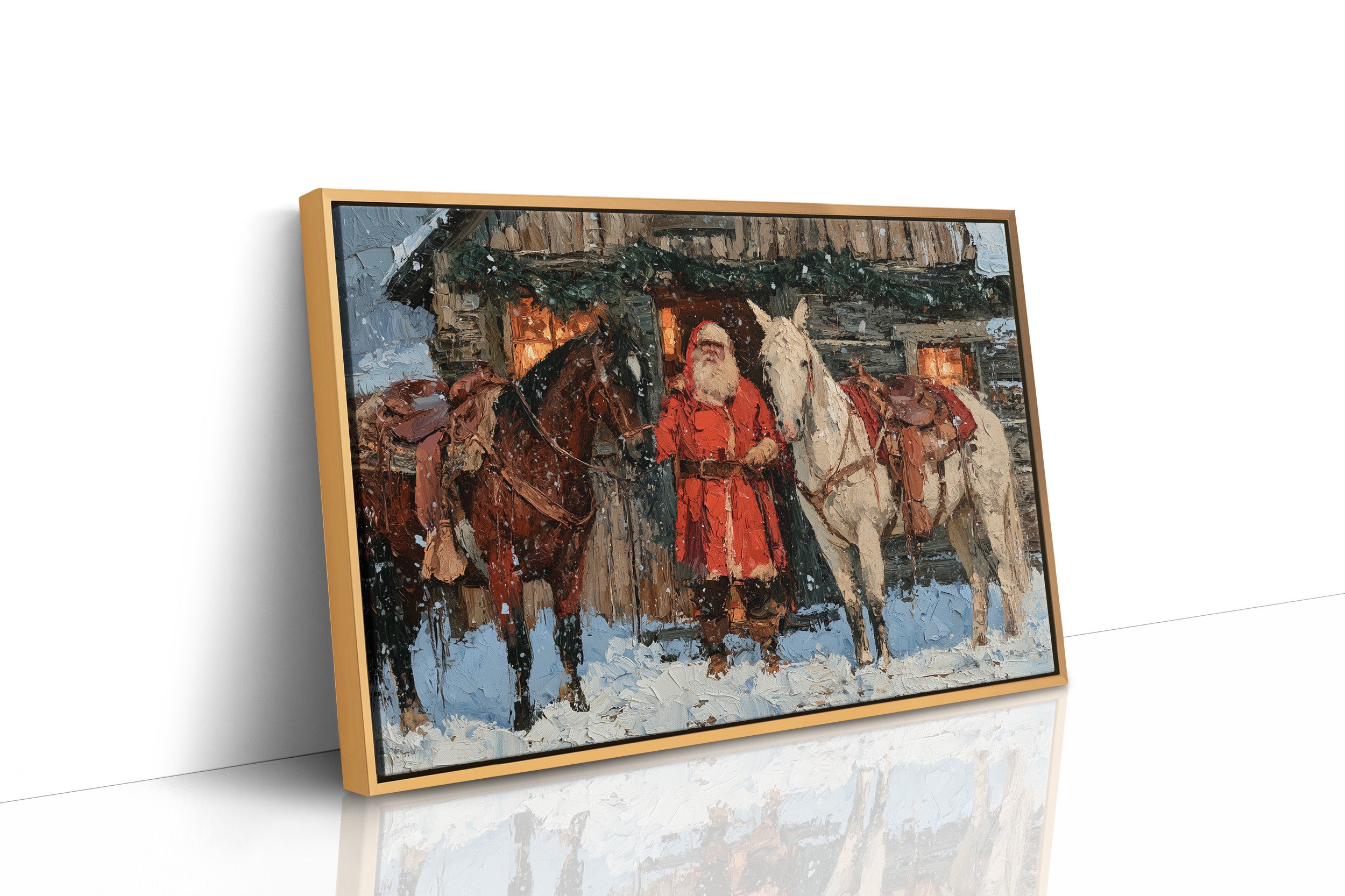 Santa's Lantern-Lit Homestead