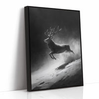 Silver Hooves in Falling Snow