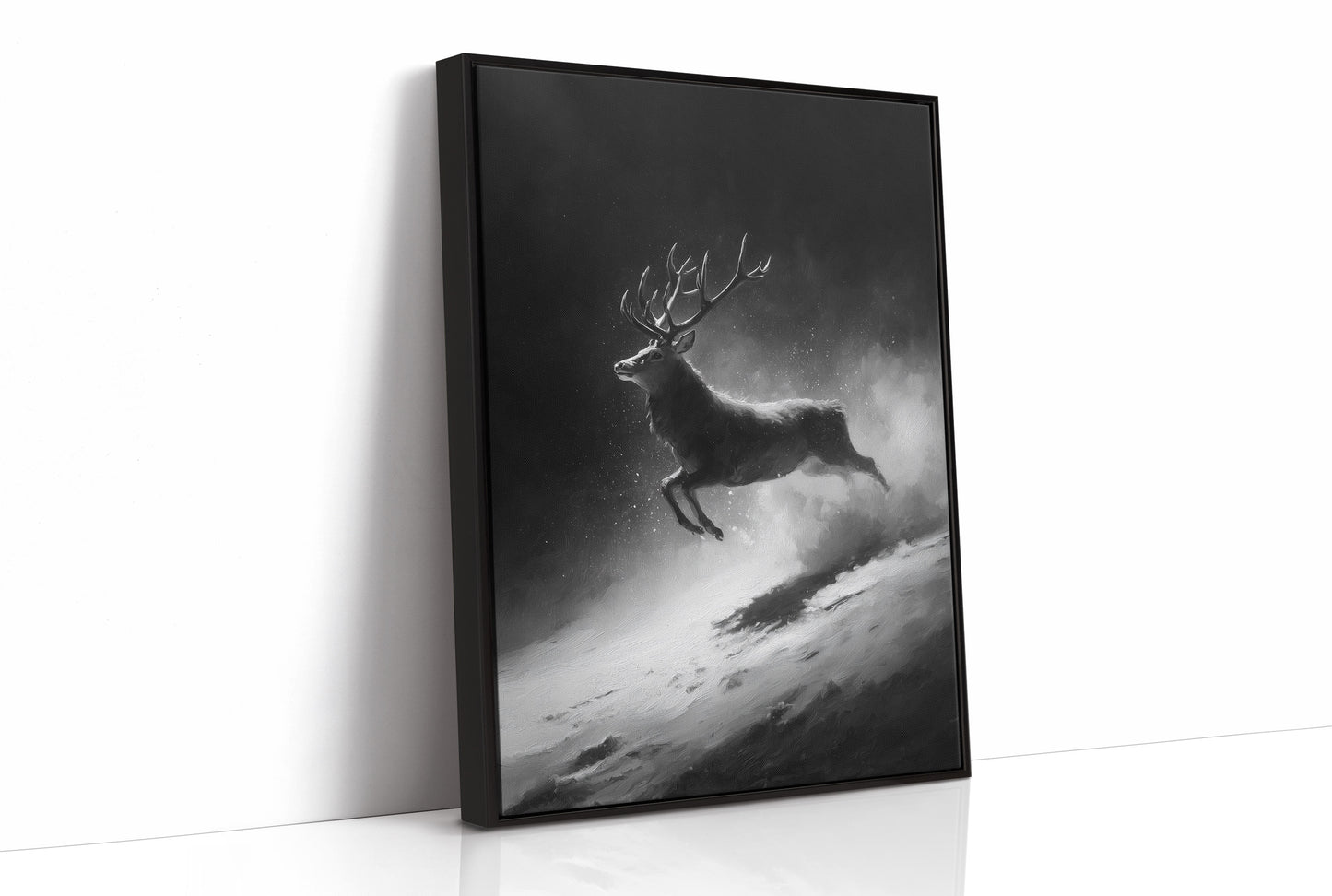 Silver Hooves in Falling Snow
