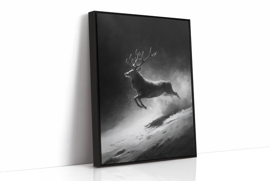 Silver Hooves in Falling Snow