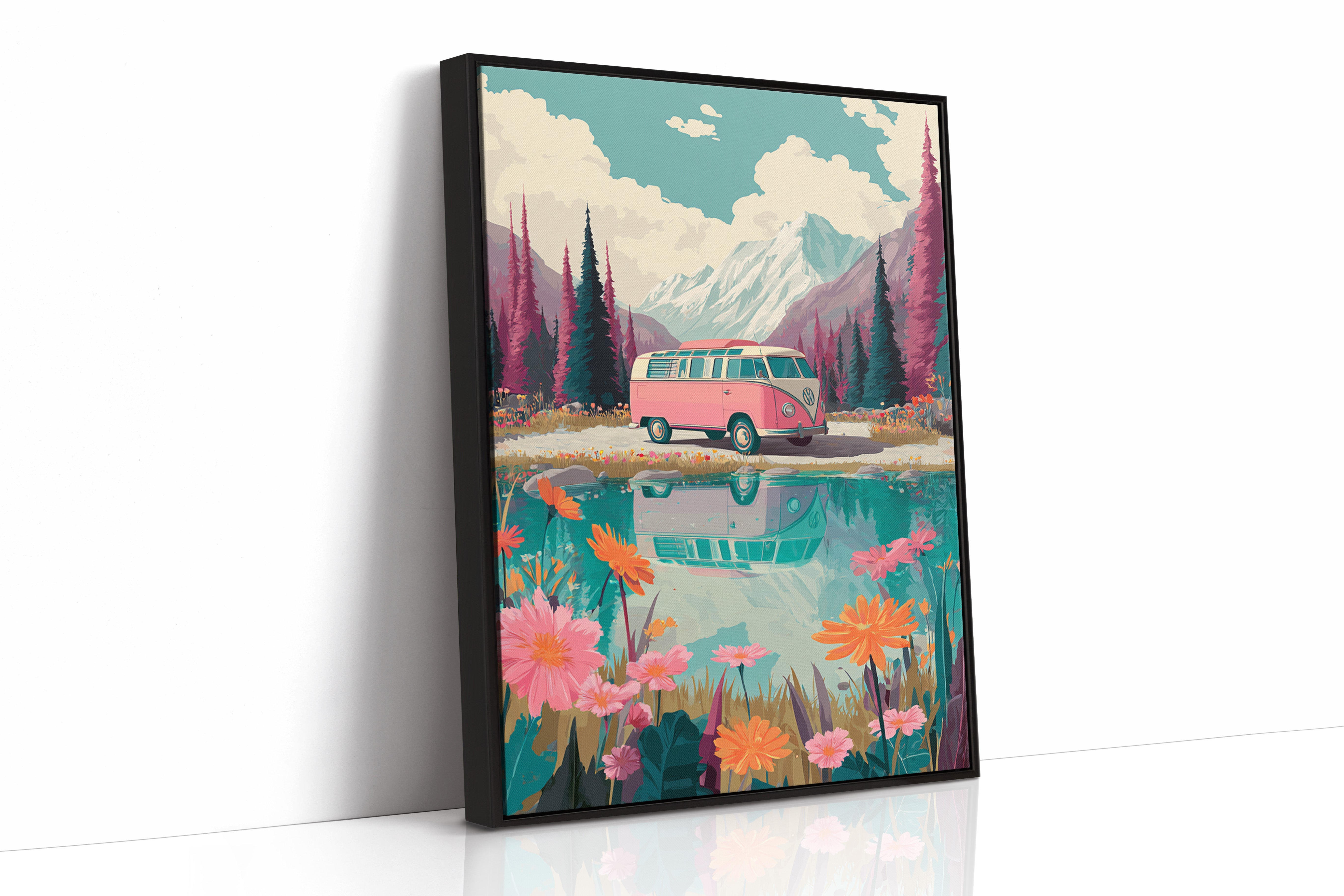Journey Through Blooming Reflections