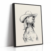 The Canine Cowboy Stands Tall