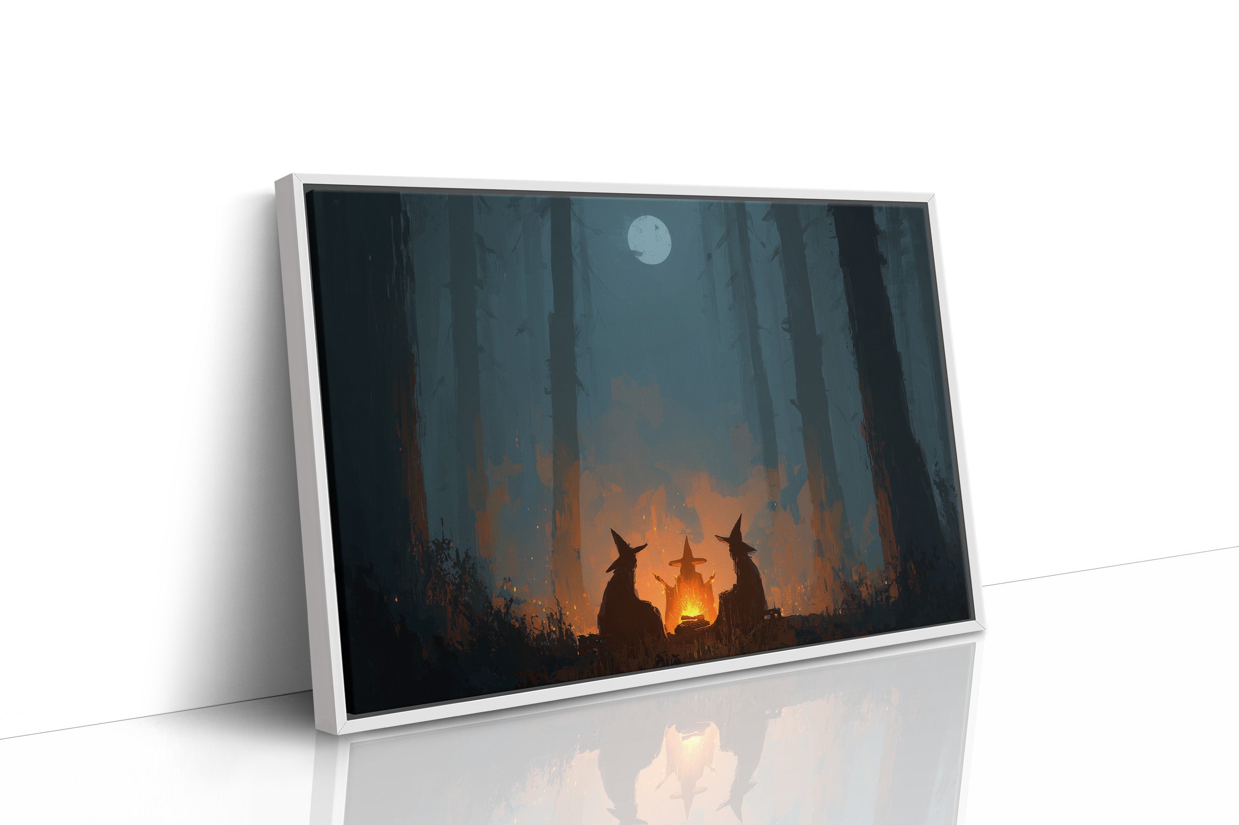 Witches Gather Under Pale Moon