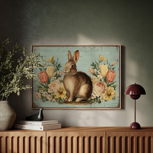 Spring Garden Keeps Rabbit Company