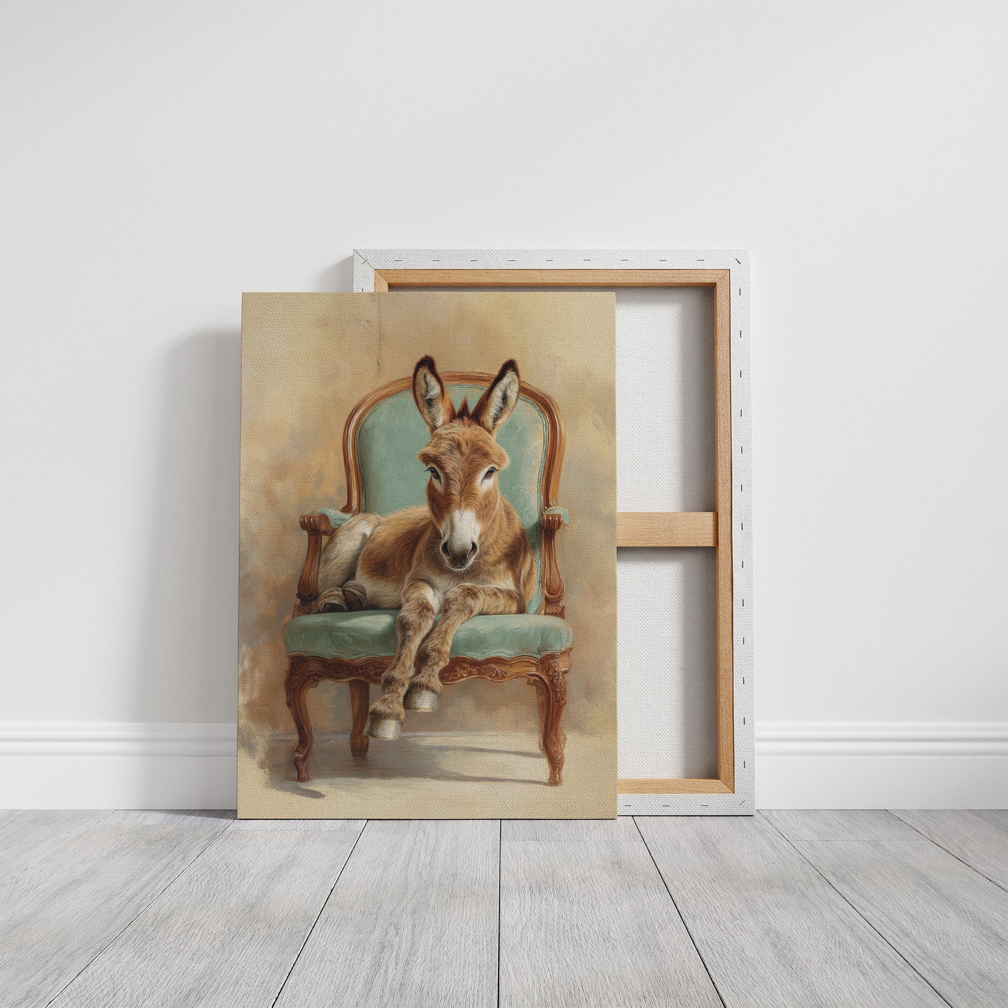 Regal Donkey Claims Velvet Throne