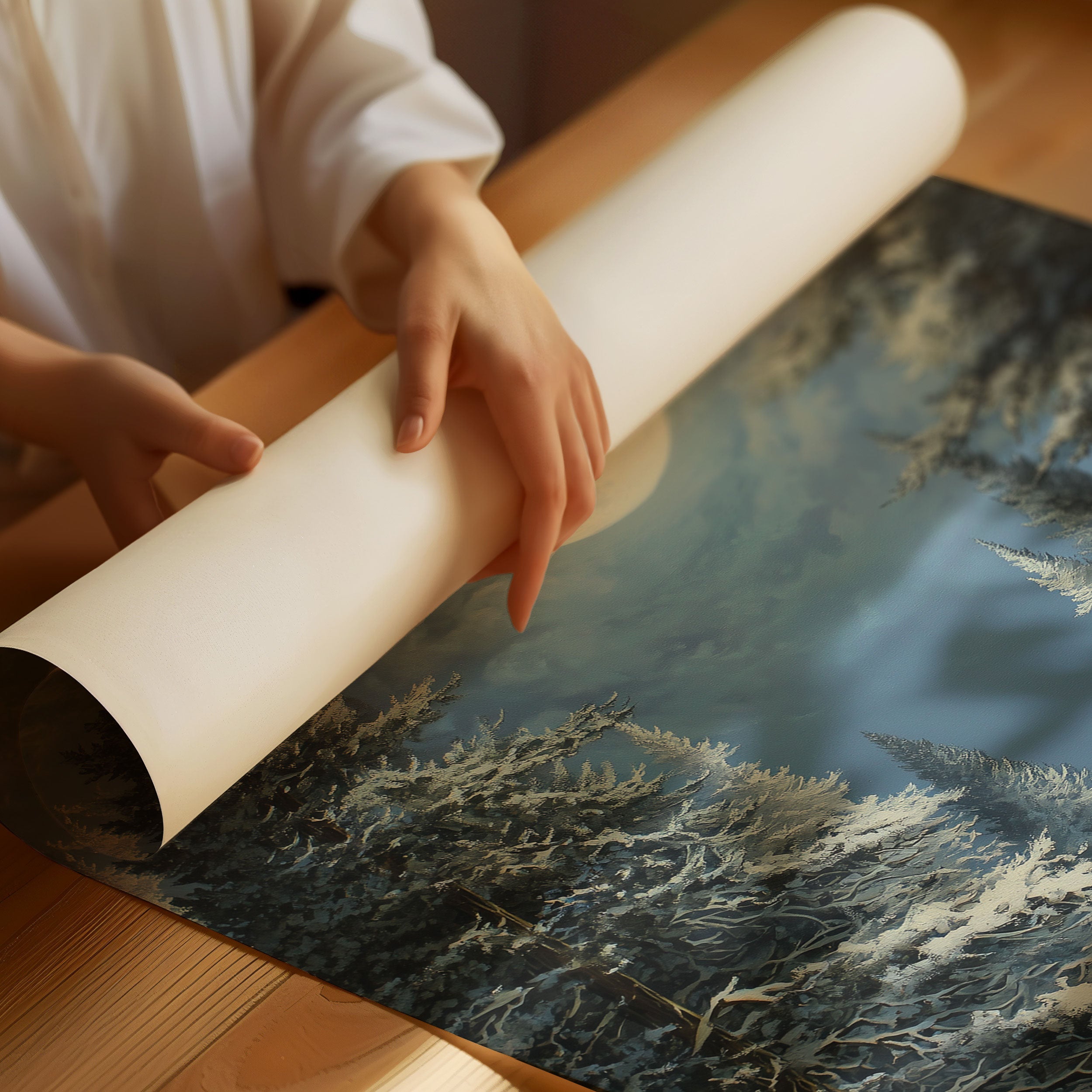 Moonlit Pines Share Winter's Secret