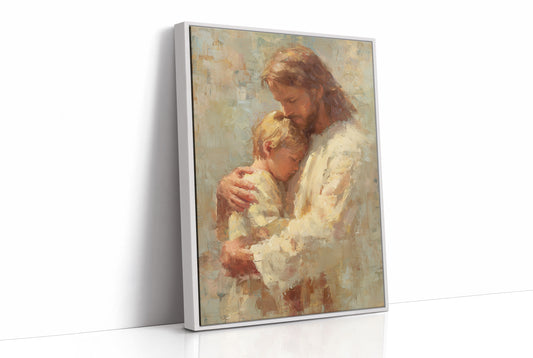 Tender Embrace in Warm Brushstrokes