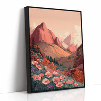 Mountains Embrace Their Floral Veil