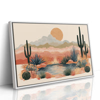 Desert Oasis at Golden Hour