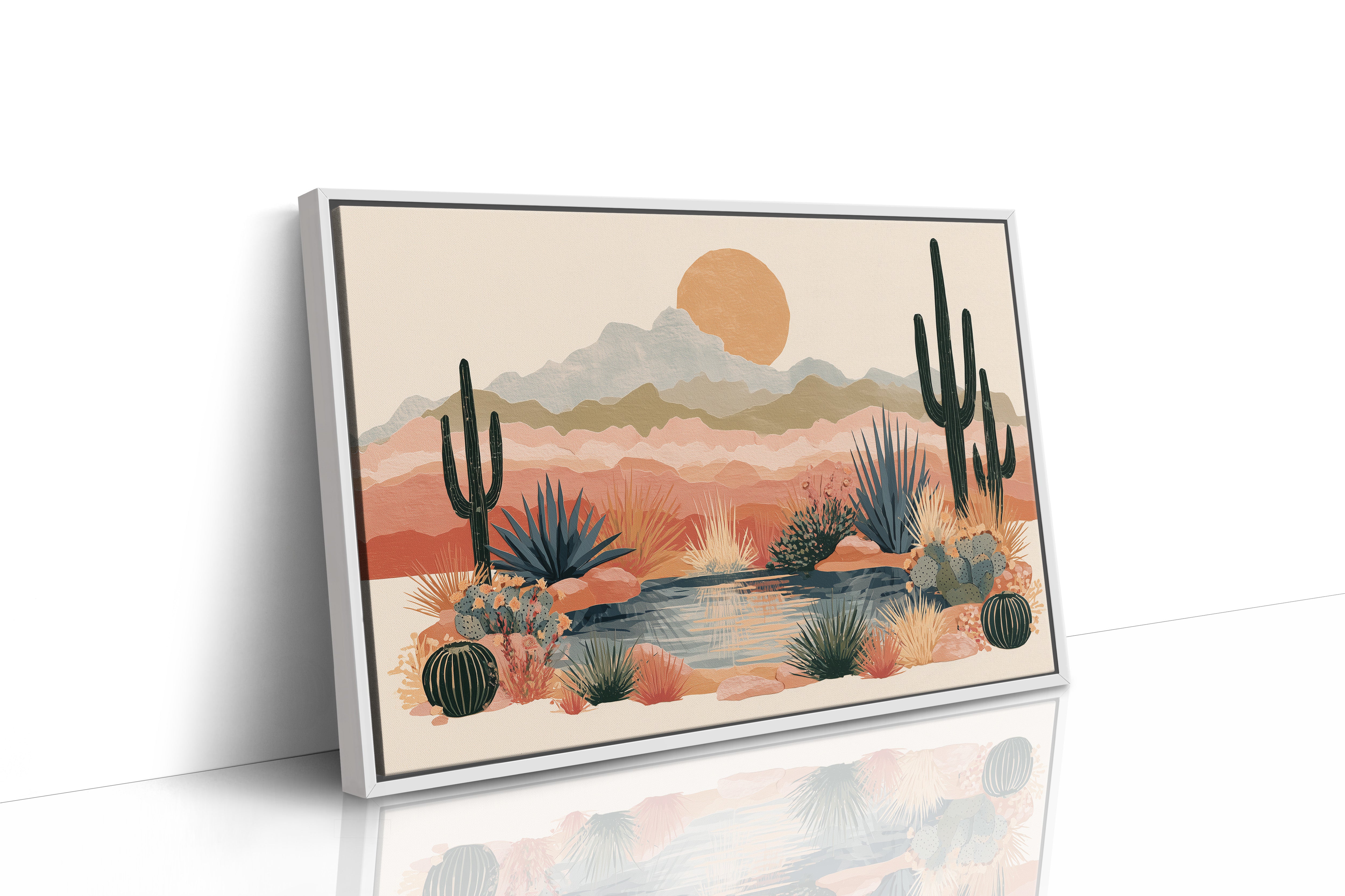 Desert Oasis at Golden Hour