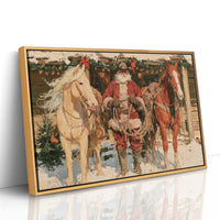 Cowboy Santa Coils His Rope