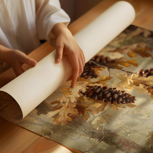 Autumn Secrets Among Pine Branches