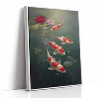 Koi Dance Among Lotus Dreams