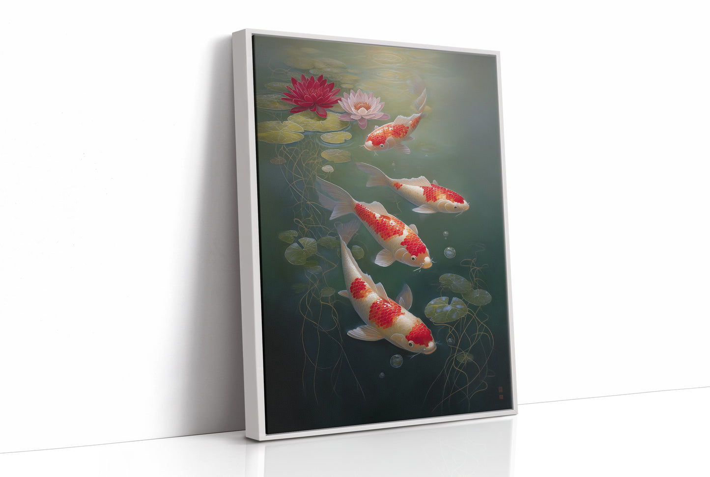 Koi Dance Among Lotus Dreams