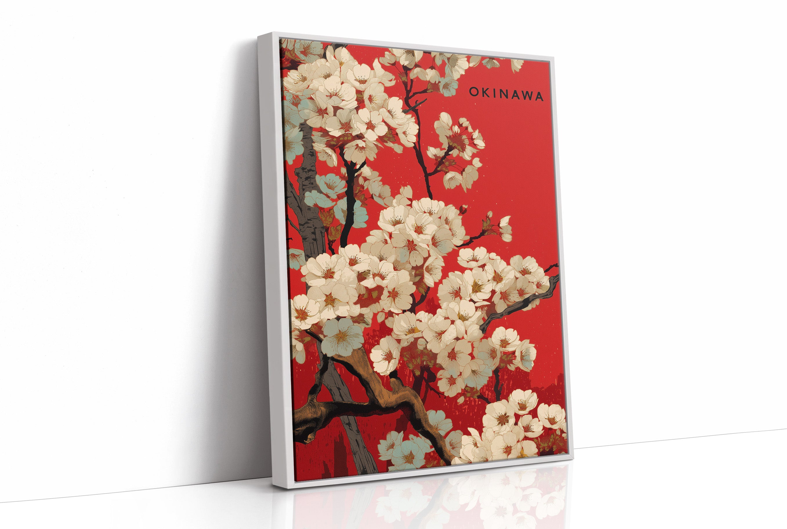 Cherry Blossoms Paint Okinawa Red