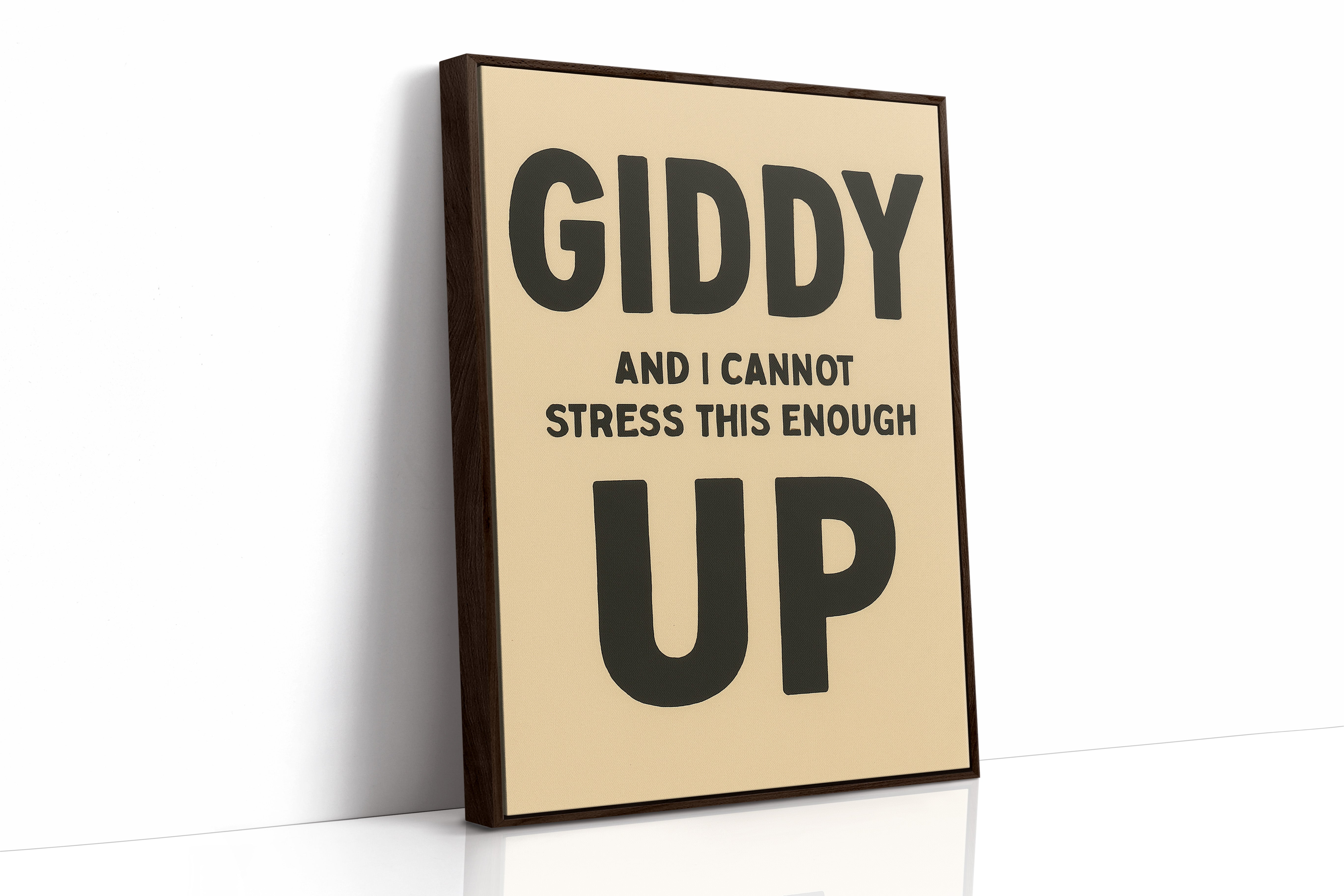 Giddy Up and I Cannot Stress This Enough Cream Edition