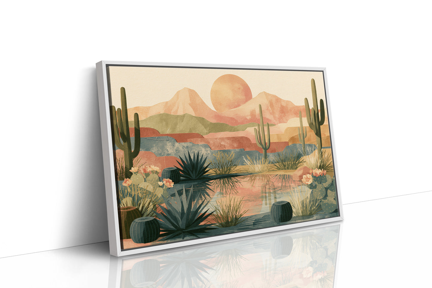 Blooming Oasis Below Rose Mountains
