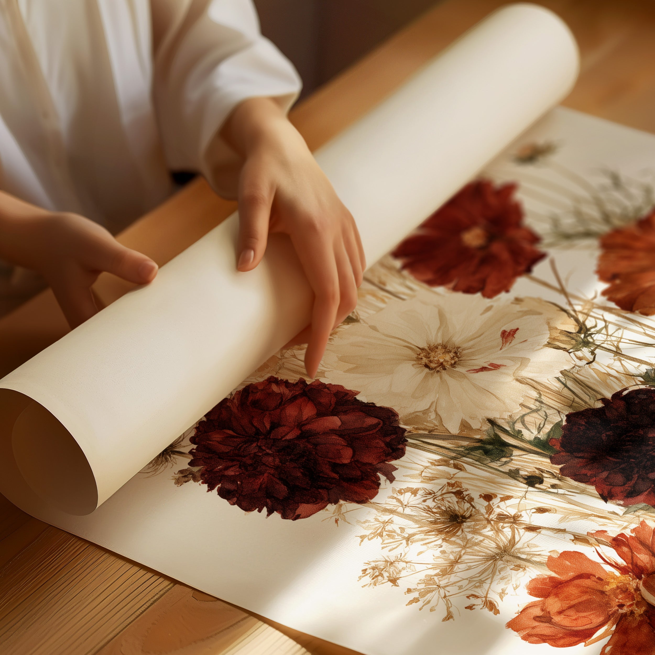 Autumn Pressed Flower Bouquet