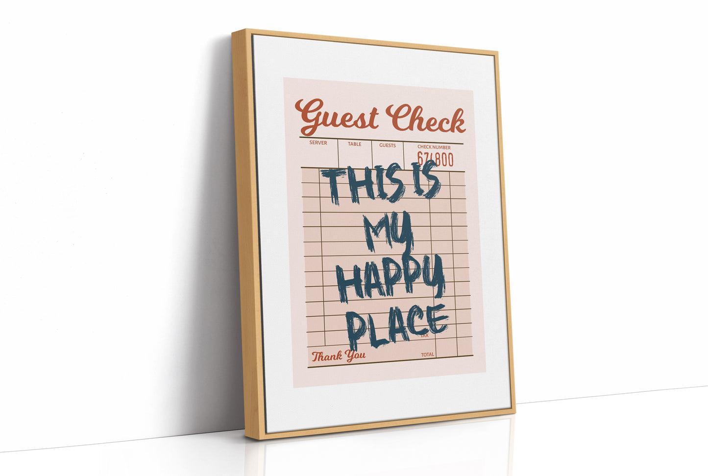 Check, Please — I'm Staying