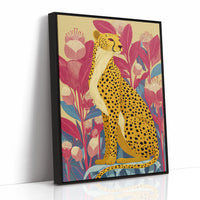 Elegance Among Vibrant Blooms