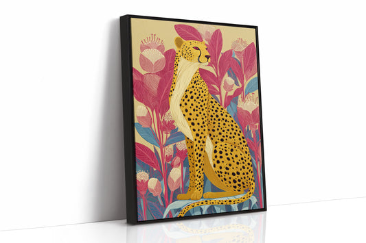 Elegance Among Vibrant Blooms