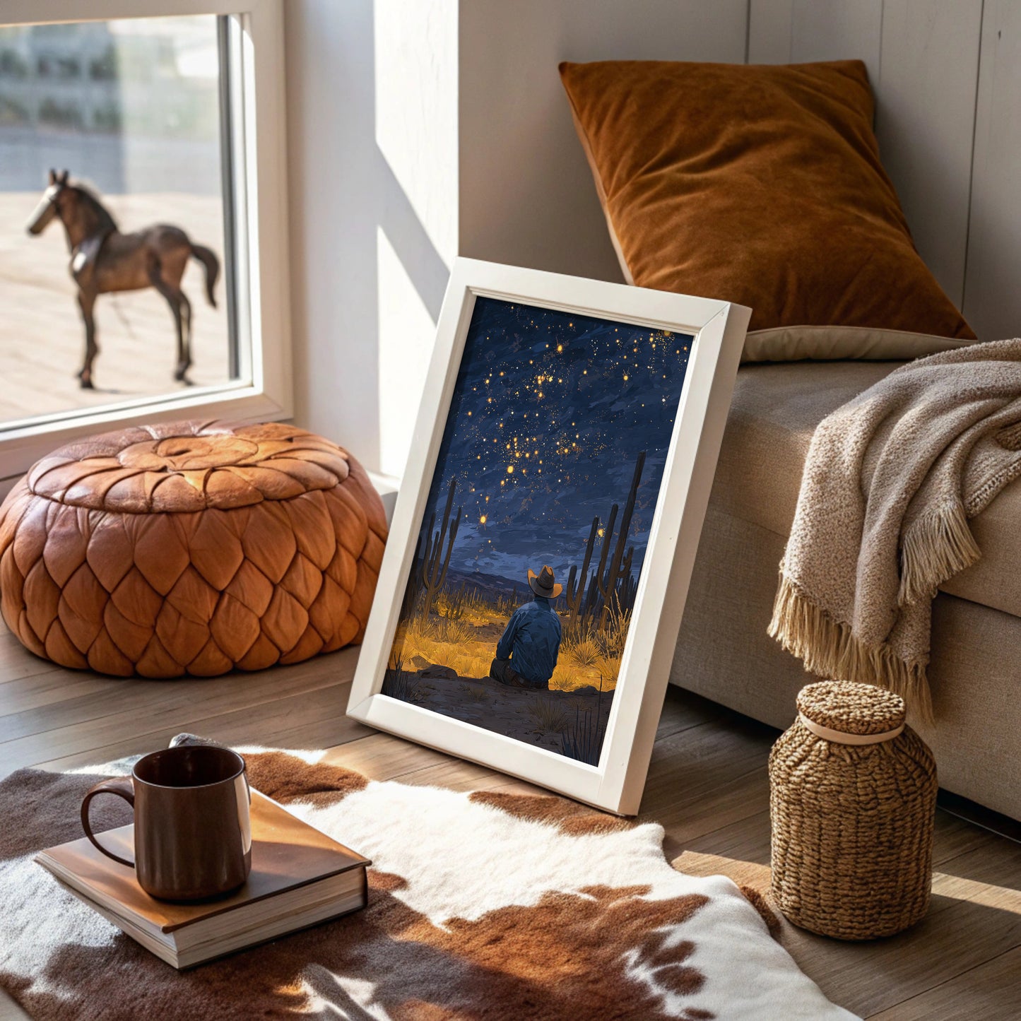 Saguaros Dance Under Desert Stars