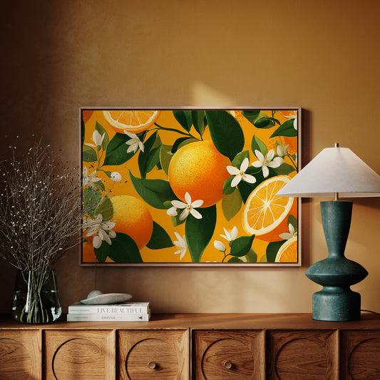 Citrus Blossoms Dance In Sunlight
