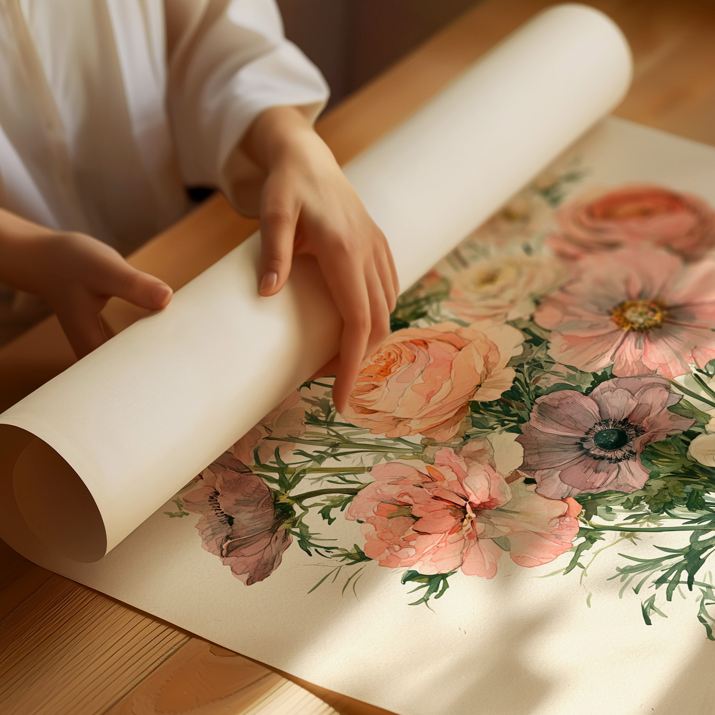 Blush Garden Rose Bouquet