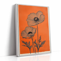 Poppies Draw Lines Against Sunset