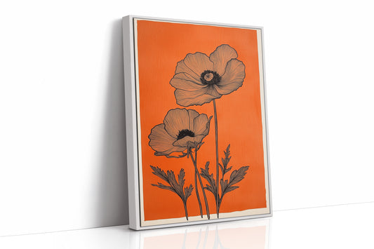 Poppies Draw Lines Against Sunset