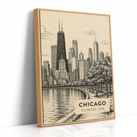 Chicago in Sepia Tones