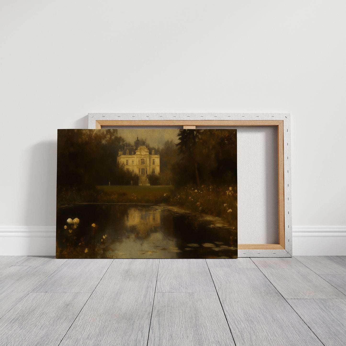 Château Reflected in Golden Dusk