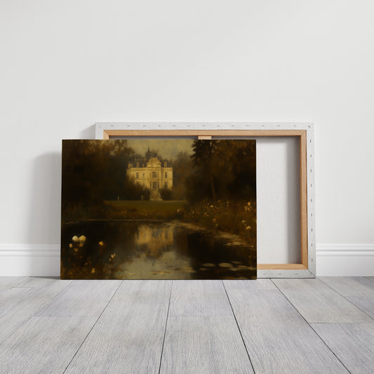 Château Reflected in Golden Dusk