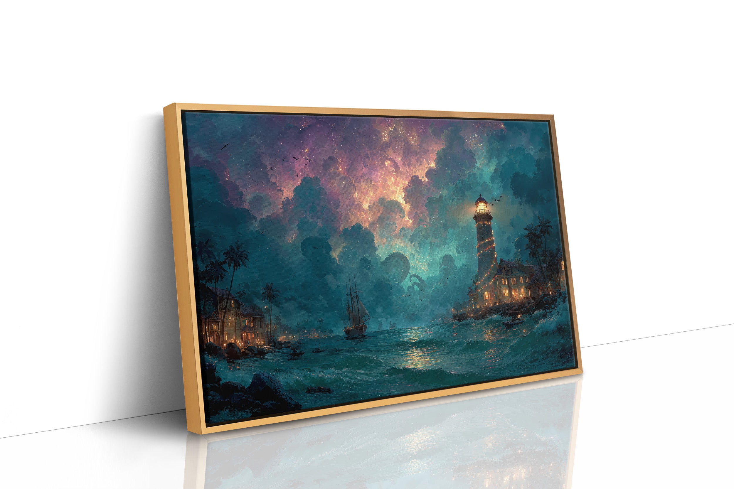 Lighthouse Beneath the Kraken's Sky