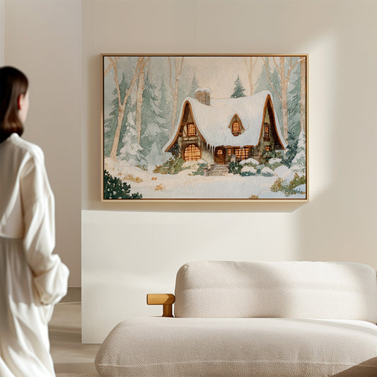 Cottage Beneath a Winter Veil