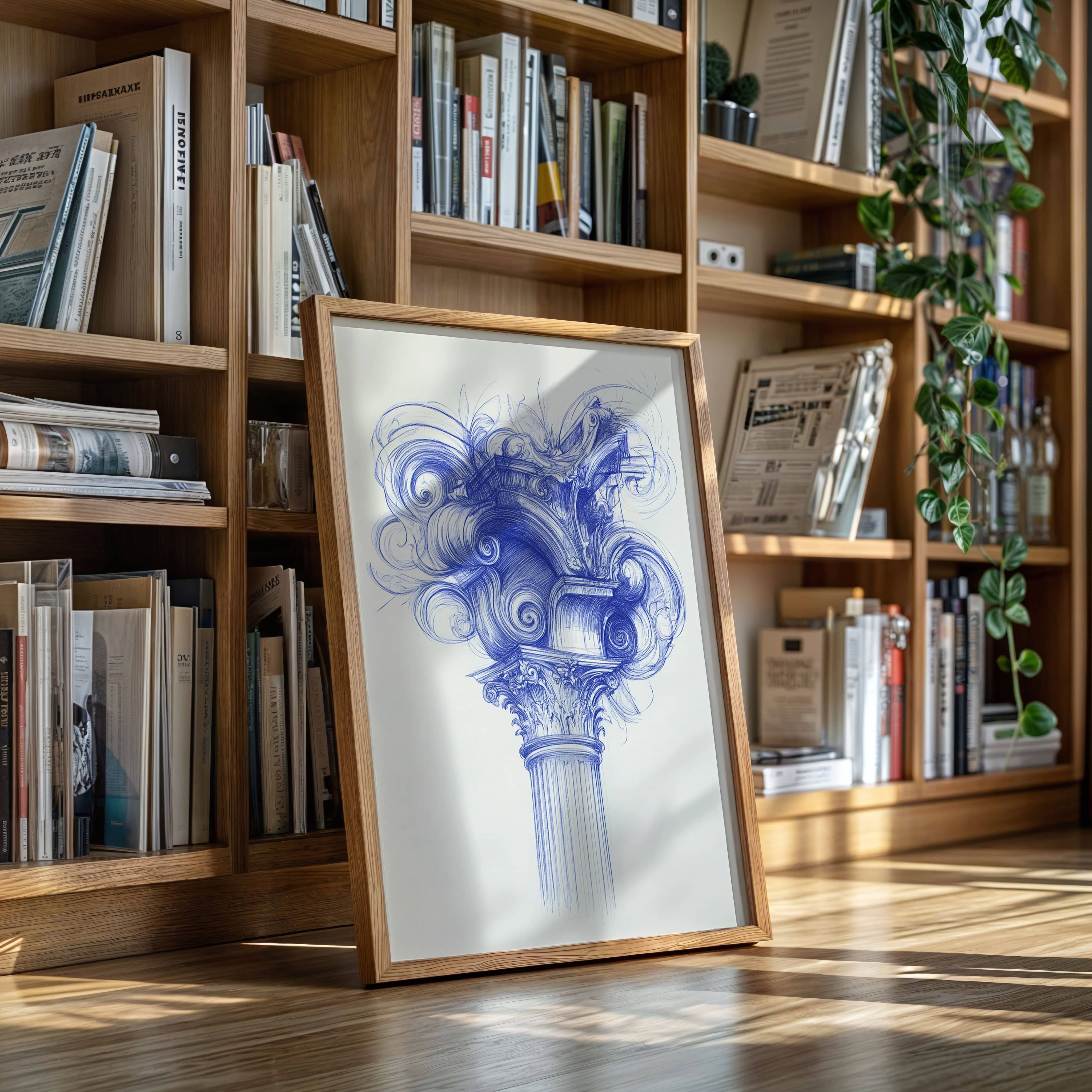 Corinthian Dreams In Cobalt Blue