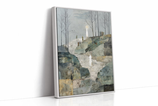 Luminous Pilgrims Traverse Winter's Veil