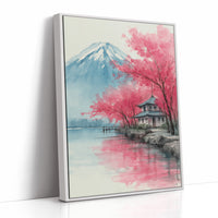 Pink Cherry Blossoms Dance Near Fuji