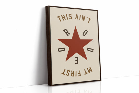 Rodeo Star Western Quote Print