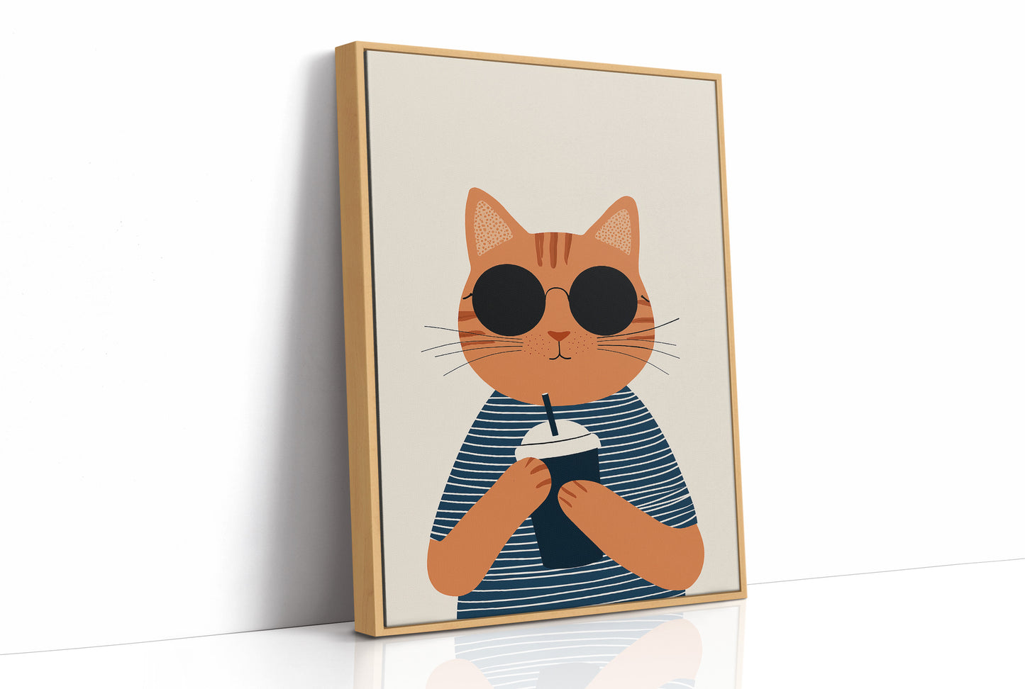 Cool Cat With Coffee