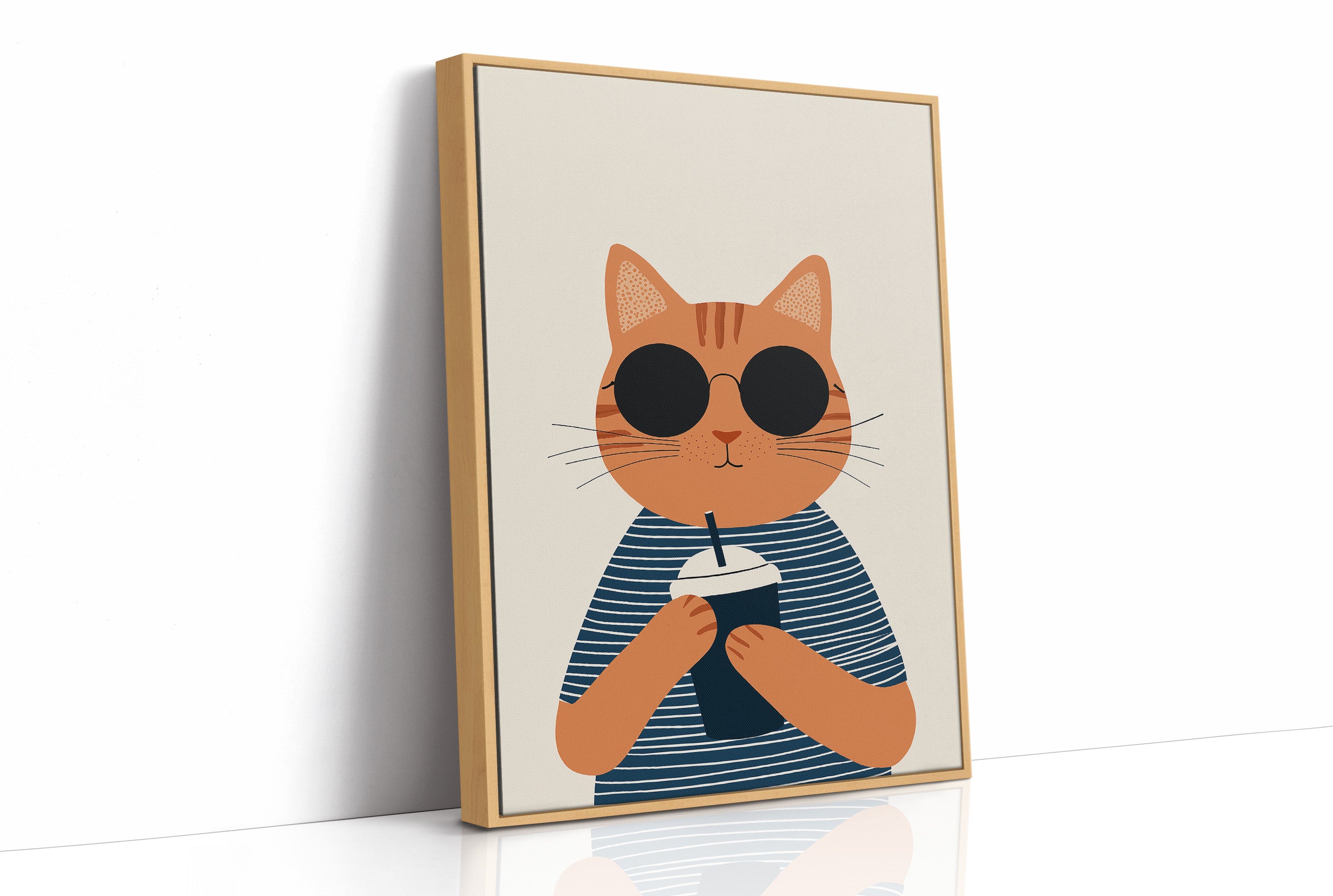 Cool Cat With Coffee