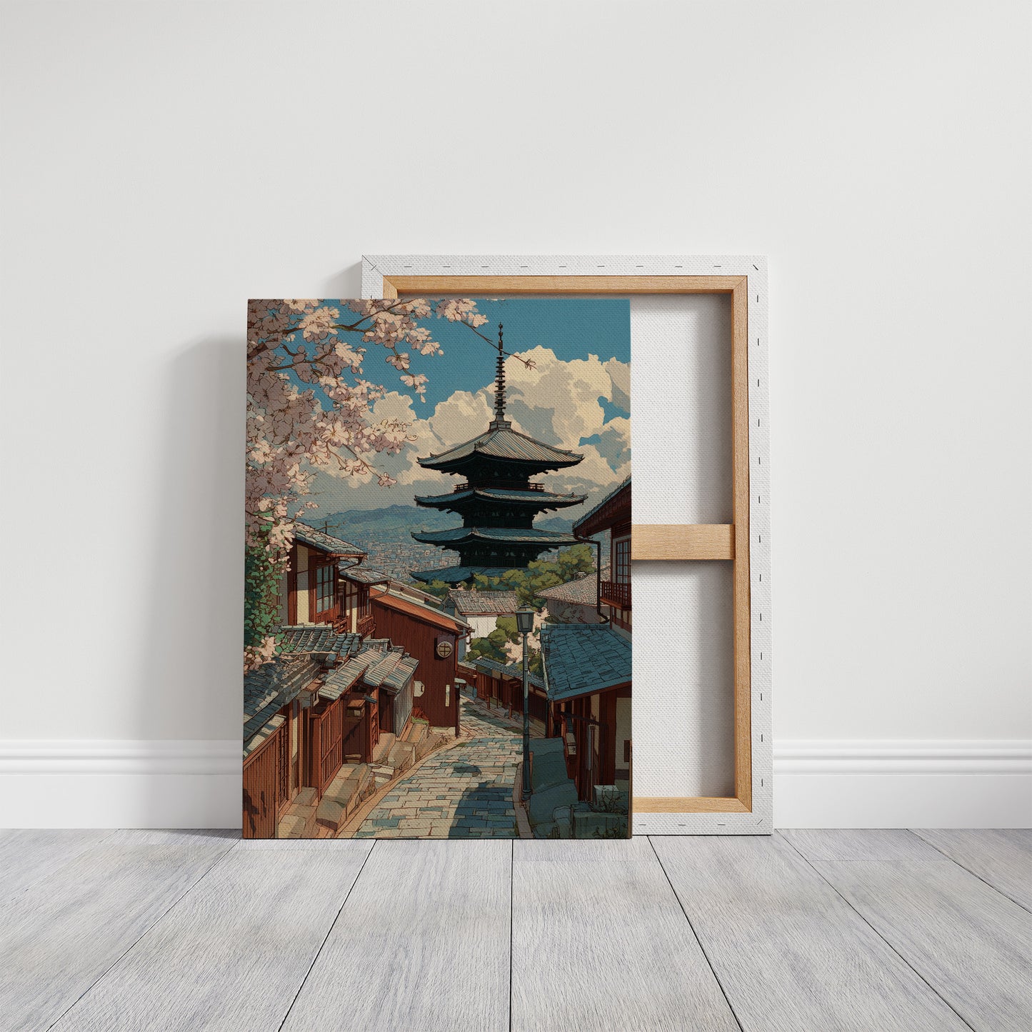 Cherry Blossoms Crown Ancient Streets