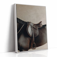 Polished Leather Waits For Morning Ride