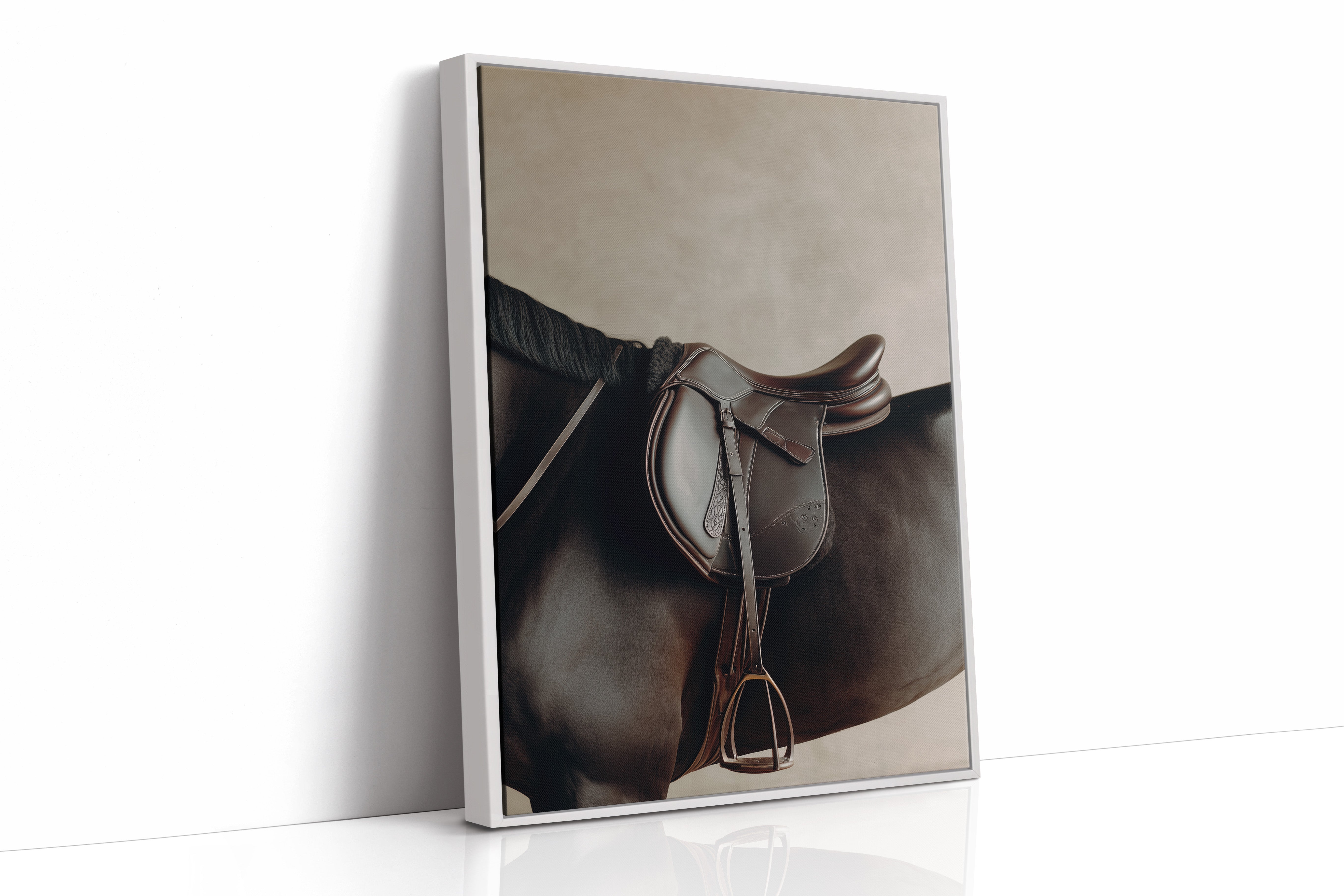 Polished Leather Waits For Morning Ride