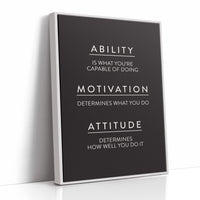 Ability Motivation Attitude Quote