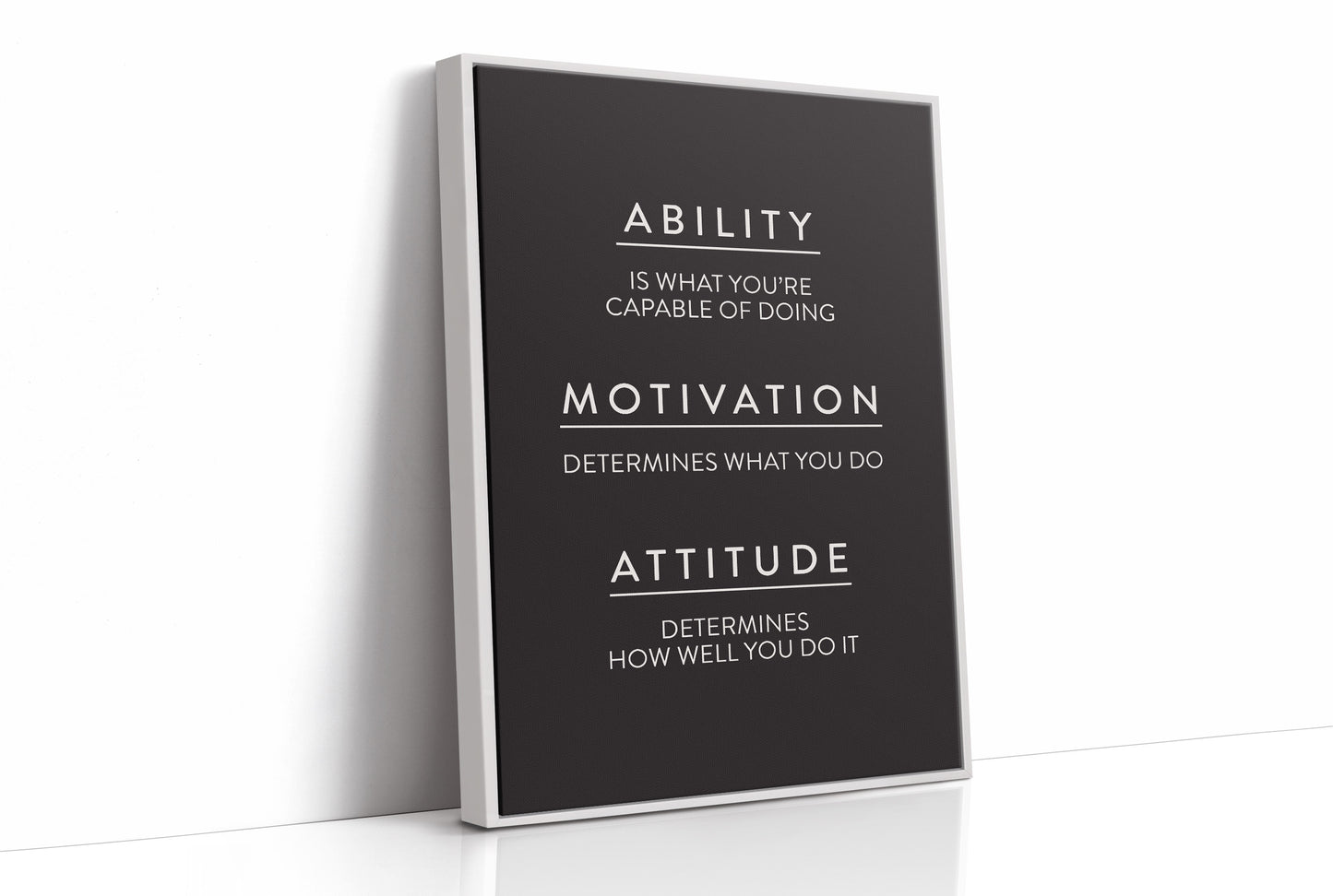 Ability Motivation Attitude Quote