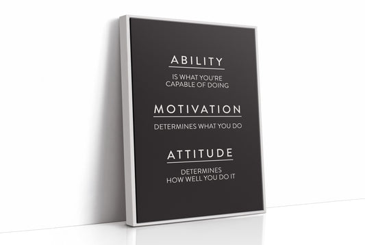 Ability Motivation Attitude Quote