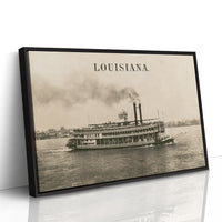 Louisiana Steamboat Voyage Print